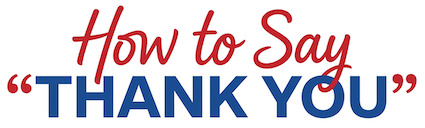 How to Say Thank You